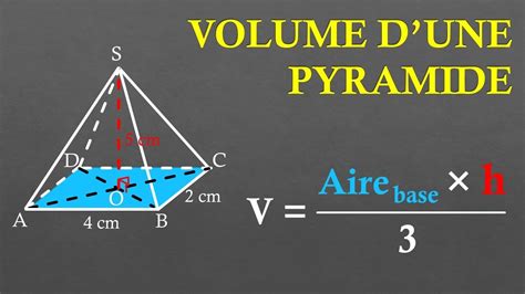 Ntroduire 76 Imagen Formule Pour Calculer Une Pyramide Fr