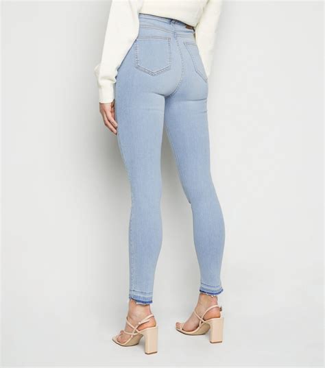 Women S Pale Blue High Waist Skinny Jeans Aa Sourcing Ltd