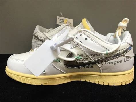 First Look At The Off White X Nike Dunk Low 01 Of 50