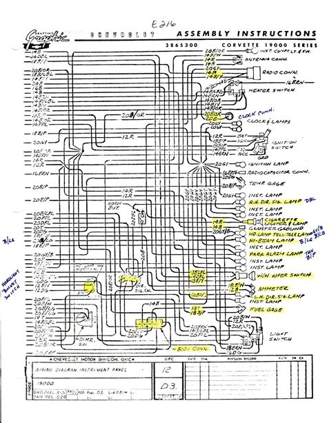 Corvette Wiring Schematic Diagrams 1953 1982