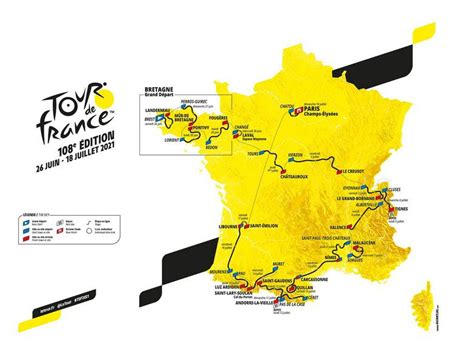 Etape 21 Juillet Tour De France 2022 - Cyclisme. Voici le tracé officiel du Tour de France 2021