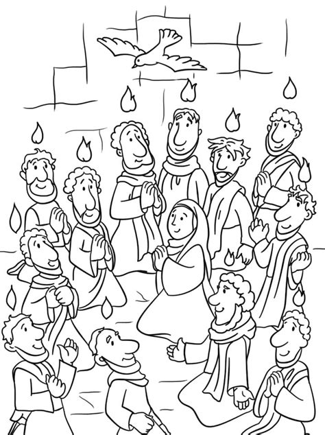 Dibujos De Pentecostés 6 Para Colorear Para Colorear Pintar E Imprimir Dibujos Online