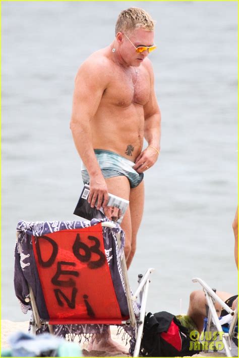 Full Sized Photo Of Gmas Sam Champion Shirtless Buff Beach Time 04