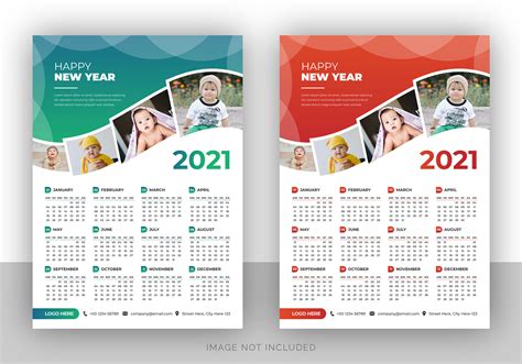 Creative Photography Wall Calendar Design Template 2021 Behance