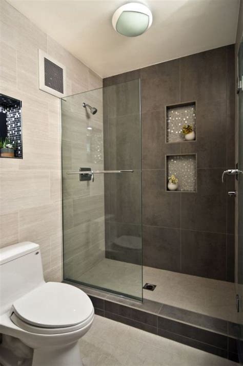 Baños Modernos Con Regaderas Abiertas Bathroom Design Small Small