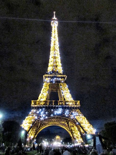 Paris At Midnight Color Photography Eiffel Tower Screen Savers