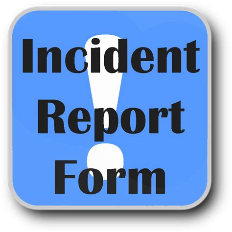 Incident Report Form Clip Art