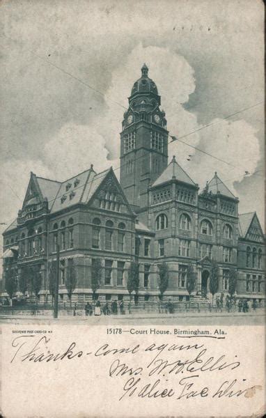 Court House Birmingham Al Postcard