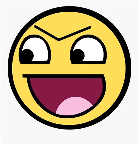 Clip Art Mischievous Smileys Derpy Awesome Face Free Transparent