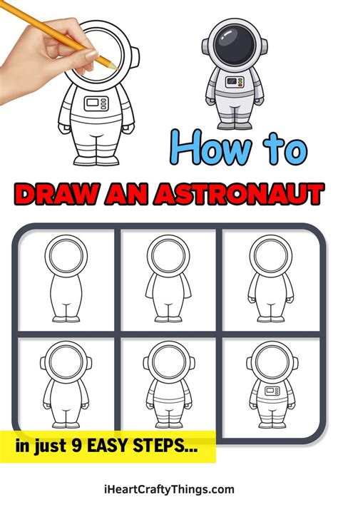 How To Draw An Astronaut In Just 9 Easy Steps With Pictures And
