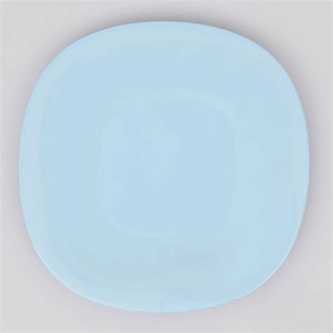 Assiette à dessert Carine light blue en opale L Incroyable