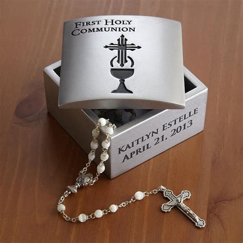 Communion Confirmation Rosary Box First Communion First Communion Gifts Communion Gifts Girl