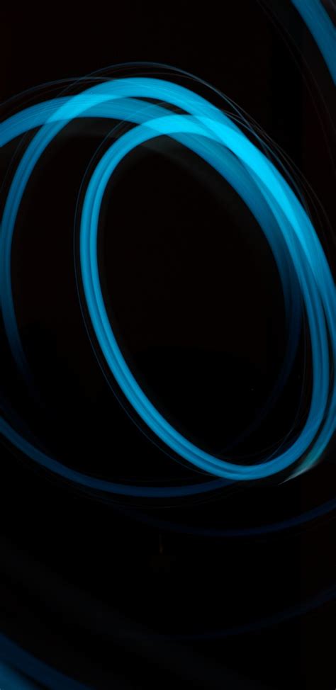 1440x2960 Abstract Art Blue Dark Lights Lines 5k Samsung Galaxy Note 9