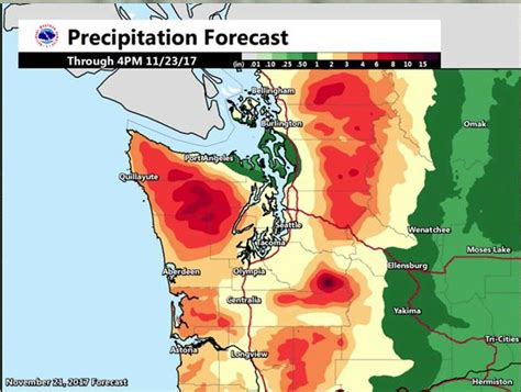Flooding Still Expected As Warm Rains Douse Seattle Area