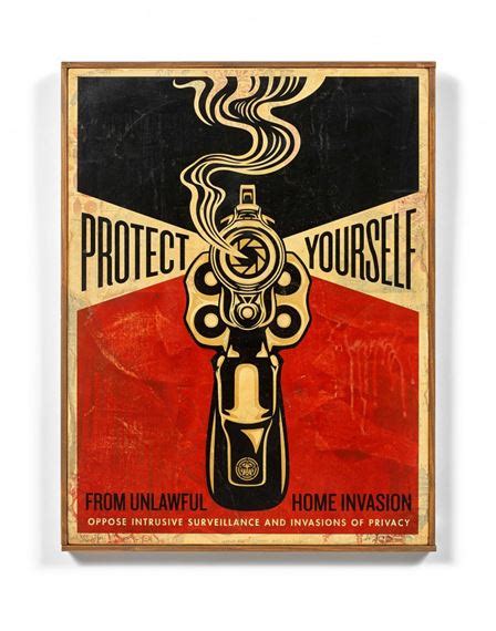 Shepard Fairey Protect Yourself 2014 Mutualart