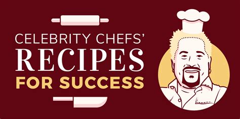 Celebrity Chefs Recipes For Success Infographic