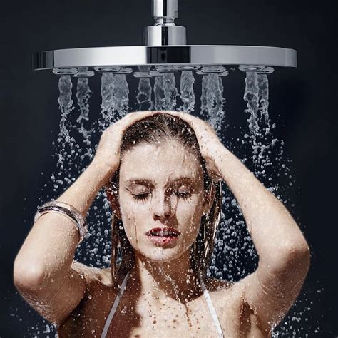Abs Plastic Round High Pressure Bathroom Shower One Function Top Rainfall Shower Head Buy