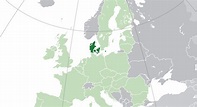 ﻿Mapa de Dinamarca﻿, donde está, queda, país, encuentra, localización ...
