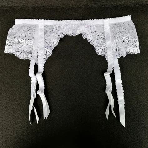 Women Garters White Lace Floral Garter Belt Sexy Suspender Belt For Stocking Sexy Lingerie Gift