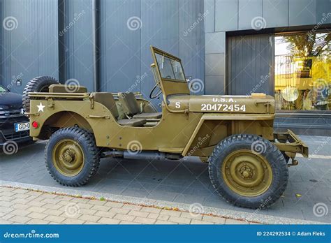 Vintage Historic Military Car Willys Jeep Editorial Stock Image Image