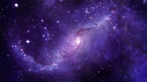 Sky With Sparkling Stars And Dirty Violet Clouds Hd Galaxy Wallpapers