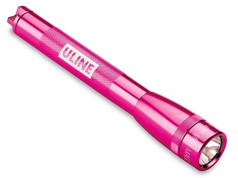 mini maglite® led flashlight pink h 4041p uline