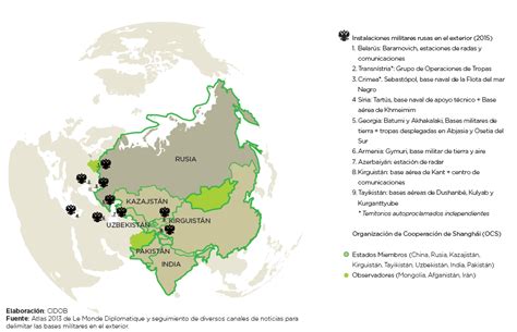 Mapa De Las Bases Militares Rusas En El Exterior Anuario Cidob