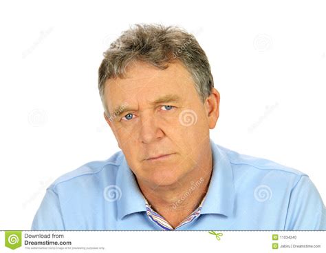 Brooding Middle Aged Man Stock Photo Image Of Contemplation 11034240