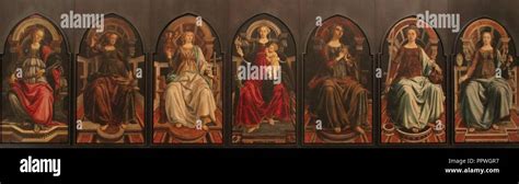 Botticelli Ppollaiolo Theological And Cardinal Virtues Uffizi