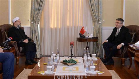 Diyanet İşleri Başkanı Prof Dr Ali Erbaş Vali Memiş Ve Başkan Sekmen’i Ziyaret Etti Erzurum
