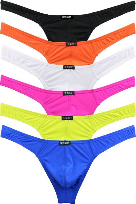 Buy Ikingsky Men S Low Rise Bulge Thong Sexy Mens Underwear Soft T Back Under Panties For Men