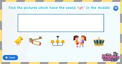 The idea of phonics is that you teach your students the various sounds that english letters have. Phonics Phase 3 igh Sound Game in the Phonics Factory ...