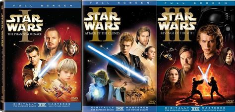 star wars prequel trilogy full screen edition liam neeson ewan mcgregor