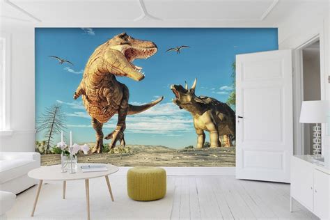 3d Dinosaur Century 23 Wallpaper Mural Print Wall Indoor Wallpaper
