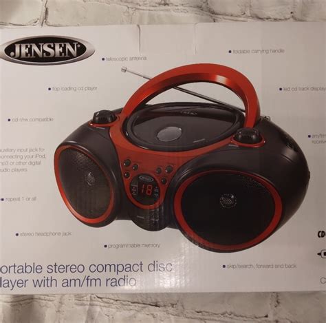 Jensen Portable Audio And Video Jensen Portable Cd Player With Amfm