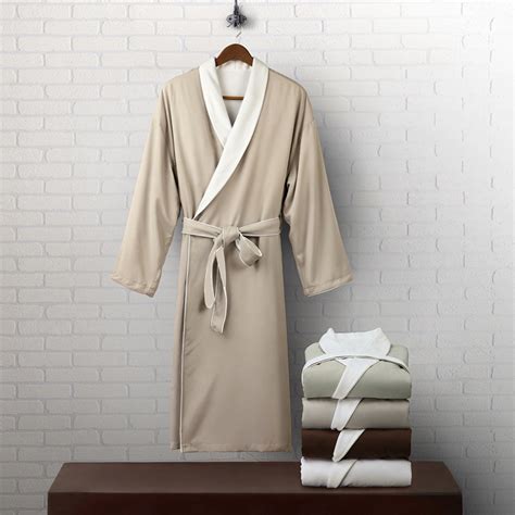 Luxury Microfiber Spa Robe Lined Terry Cloth Winfly