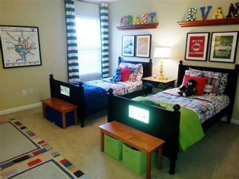 Boys Love Color In New Rental Home Shared Bedroom For My 5 And 6 Year
