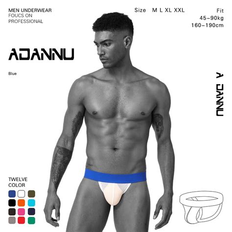 adannu 6pc lot sexy gay nen underwear jockstrap briefs male jockstrap string and thongs