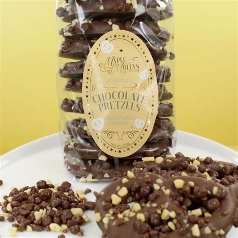 Honeycomb Crunch Gourmet Chocolate Covered Pretzels Maple Mollys