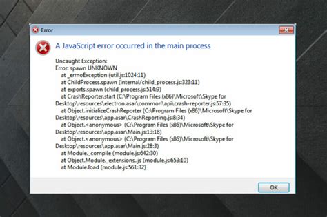 Fix A Javascript Error Occurred In The Main Process Discord