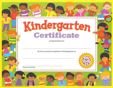 Kindergarten Certificate How To Craft An Appealing Kindergarten Cert