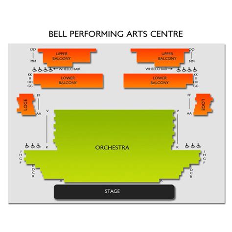 Bell Performing Arts Centre Seating Chart Vivid Seats
