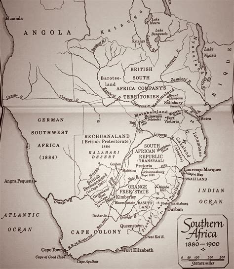 map of southern africa in the late 19th century africa map south africa southern africa