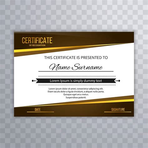 Certificate Premium Template Awards Diploma Creative Wave Design 245266