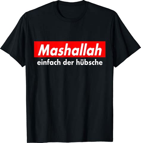 Herren Lustiges Mashallah Meme Geschenk Für Freunde T Shirt Amazonde