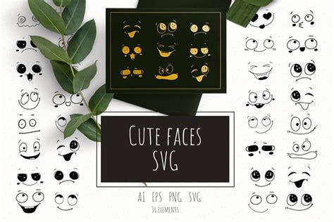 Cute Faces Svg