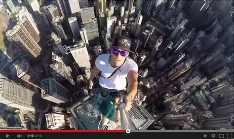 Teens Take Selfie On Top Of 1000 Foot Skyscraper Video