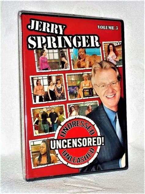 Jerry Springer Undressed Unleashed And Uncensored Vol Dvd Reality Ebay