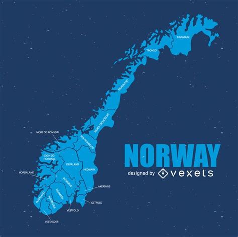 Norway Map Vector Download