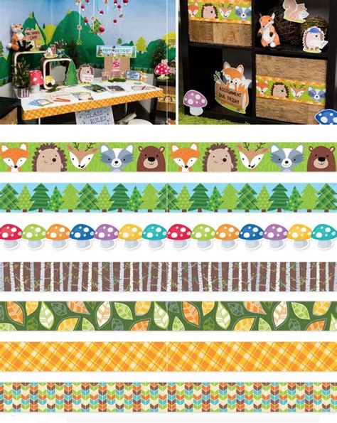 These Cute Woodland Friends Borders Will Add Charm To Bulletin Boards